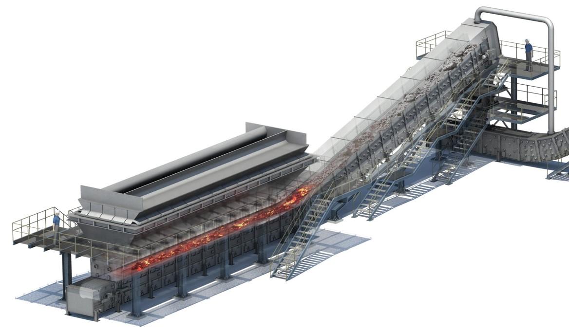 Dry bottom ash handling system Magaldi