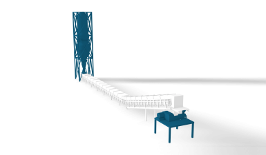 Hot Direct Reduction Iron (DRI) conveyor