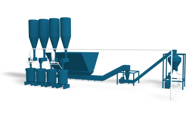 Trockenes Schlackenrecycling-System