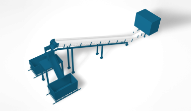 Heavy scrap conveyor for Scrap Sorting and Preparation