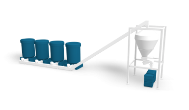 Sistema di estrazione a secco delle piriti