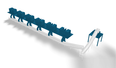 Aluminum scrap conveyor