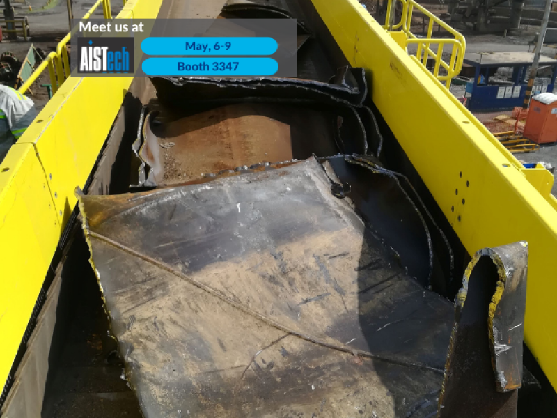Heavy-duty steel belt conveyors for scrap transportation