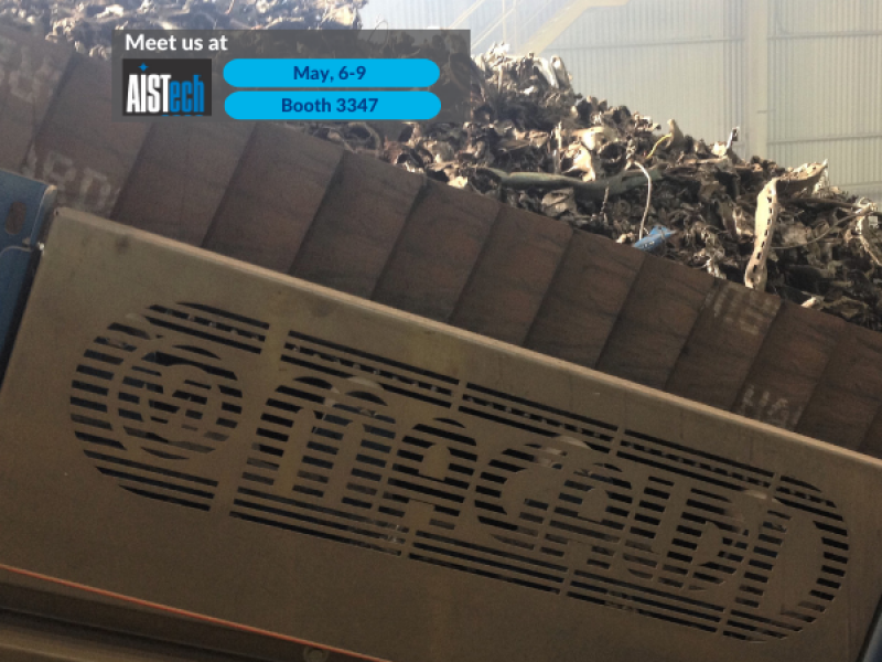 Heavy-duty steel belt conveyors for scrap transportation