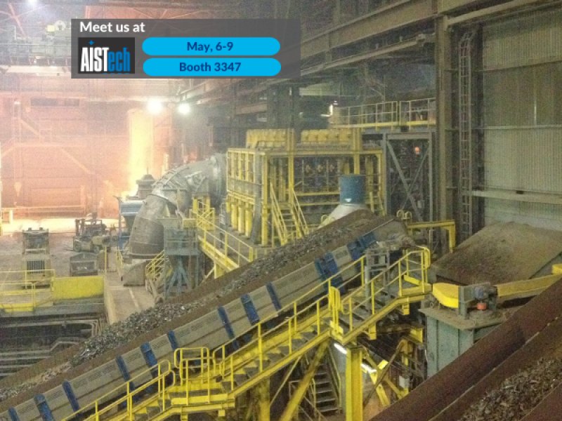 Heavy-duty steel belt conveyors for scrap transportation