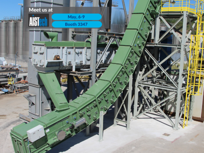 Hot DRI conveyor